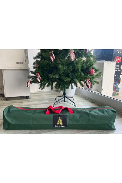 Winterfest Yılbaşı Ağacı Taşıma Saklama Çantası 150-180 cm Ağaçlara Uyumlu (ORTA BOY)