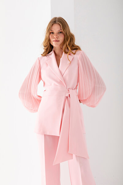 Vuntal BUTİK CHIFFON SLEEVE DOUBLE SET