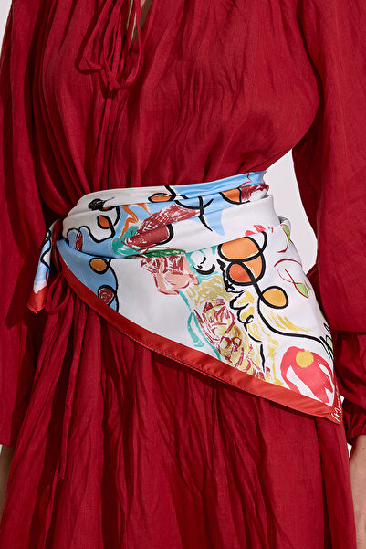 Manuka Satin Patterned Shal Summer
