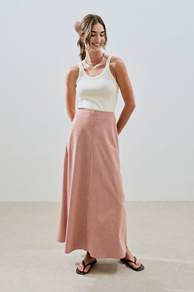 Manuka PÖTİKARELİ ETEK KİREMİT