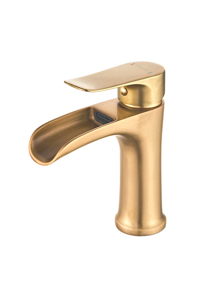 Fause Washbasin Faucet Waterfall Antique Aged Klb112-A