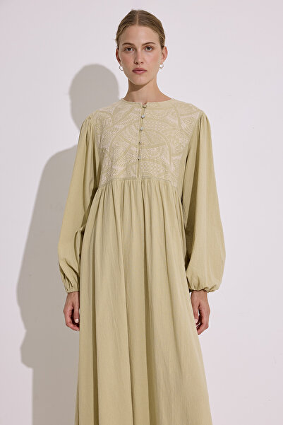 Manuka ΦΟΡΕΜΑ ΜΕ ΥΦΑΣΜΑ ΚΕΝΤΗΜΕΝΟ ΛΕΠΤΟΜΕΡΗ ΜΑΛΑΚΟ ΠΡΑΣΙΝΟ