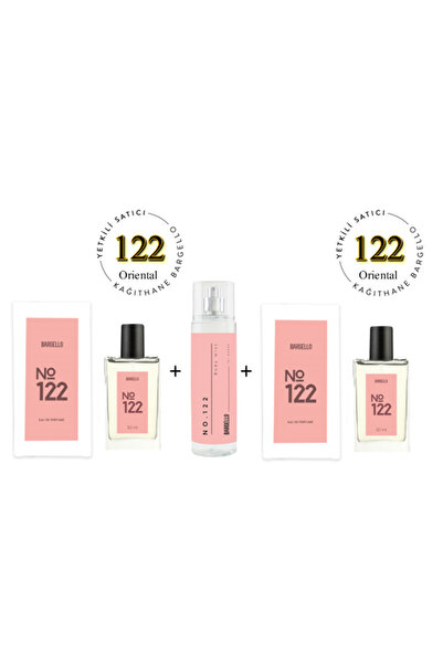 Bargello 122 122 100 ml Edp No:122 Edt Body Mist 210 ml - Mnmsbmeori122no122