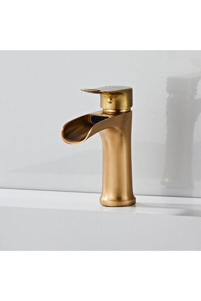 Fause Washbasin Faucet Waterfall Antique Aged Klb112-A