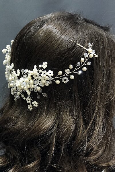 Hayalperest boncuk Accesoriu pentru păr cu cristal transparent