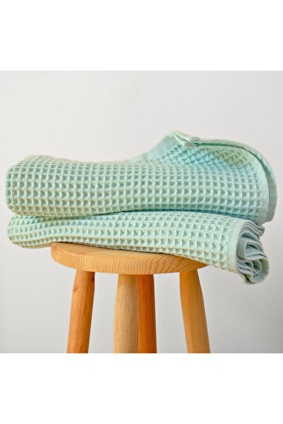 Püskül Tekstil Набір з 2 розкішних рушників для ванної кімнати, вафельне плетіння, 100% бавовна, висока якість, швидковисихаючі рушники для ванної кімнати