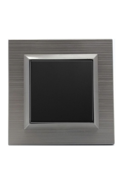 OVİVO Quantum Manyetik Gri+siyah Anahtar+çerçeve Dahil