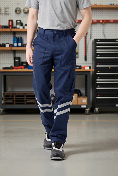 PayBuy Cotton Is Safety Pants Summer Royal Summer Reflective Work Pocket Ligh...