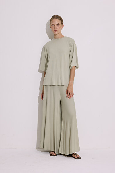 Manuka Dropped Shoulder Short Sleeve Blouse Pastel Green