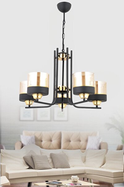 ESSLİGHT Esra 5 Li Sarkıt Avize Salon Yatak Odası Mutfak