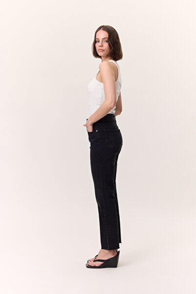 Manuka High Waist Flare Leg Jeans Black