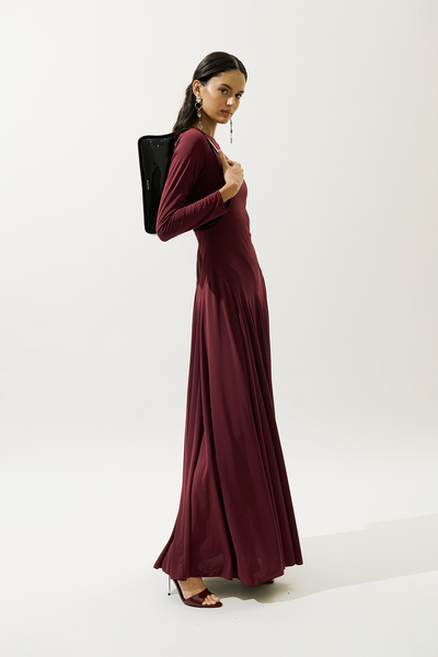 Manuka Asia Evening Dress Bordo