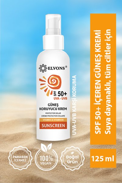 Elvons Sunscreen Protective and Anti-Spot SPF 55 For All Skin Types - 125 ml