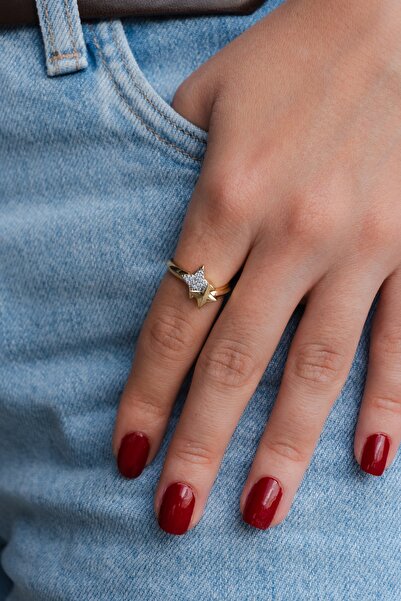 Rumon خاتم من الفولاذ بحجر الزركون