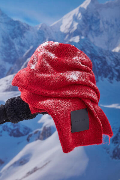 Manuka EșARFĂ CU TEXTURA MOALE COZY ROSĂ