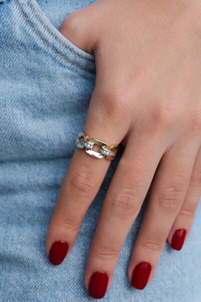 Rumon خاتم من الفولاذ بحجر الزركون