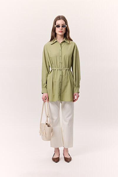 Manuka Belt Detailled Tunic Green