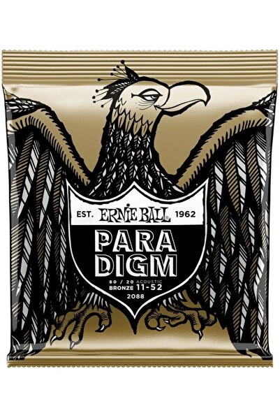 Ernie Ball P02088 باراديجم ضوء متوسط 80/20 برونزي 11-52 مجموعة أوتار جيتار صوتي