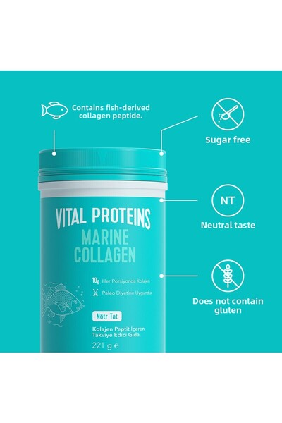 Vital Proteins Collagen Peptides Fish Source Marine Collagen Skin, Hair and Joint Support,1+1