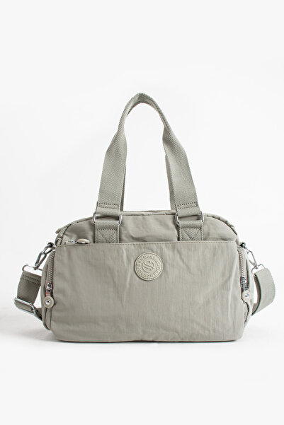 Sanmorris Kadın Paraşüt Kumaş 4 Bölmeli Çarpraz Askılı El Ve Omuz Çantası