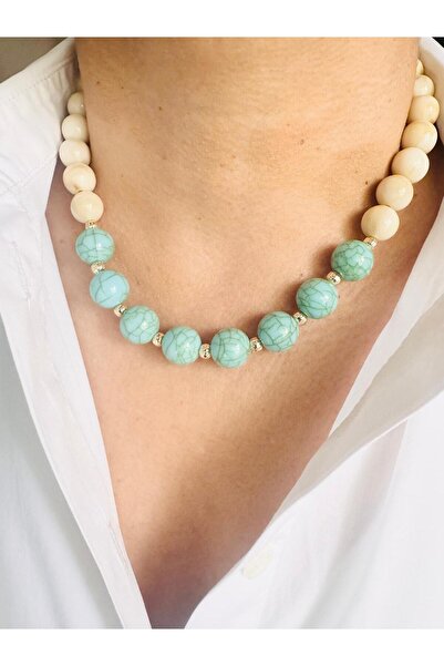 DEVİ fashion Bead necklace 45 cm