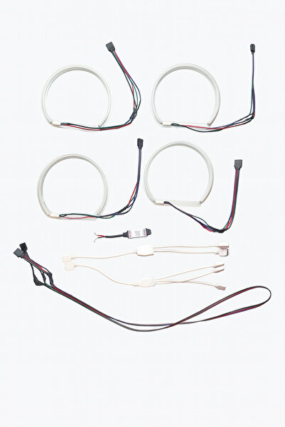 Alman Parça Deposu Bmw E46  Uyumlu Angel Halkası Telefondan Kontrol RGB 16 Re...