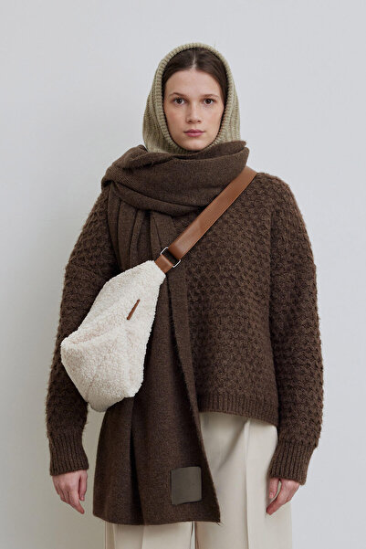 Manuka Brown Cozy Soft Textured Scarfs