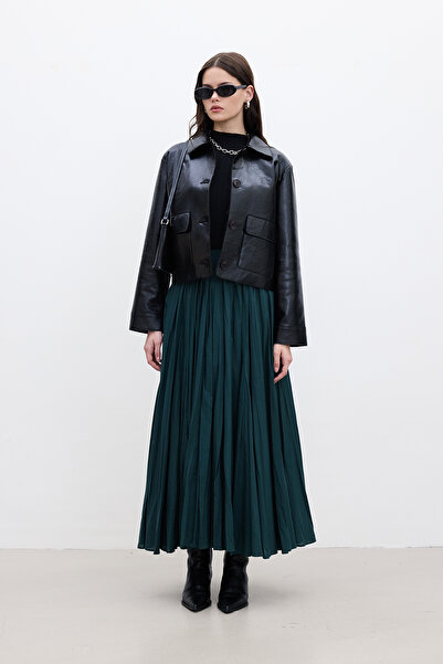 Manuka Zöld rakott maxi szoknya