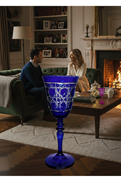 DECOSTYLE Gloria El Kesmesi Renkli Kadeh Bardak 270 cc