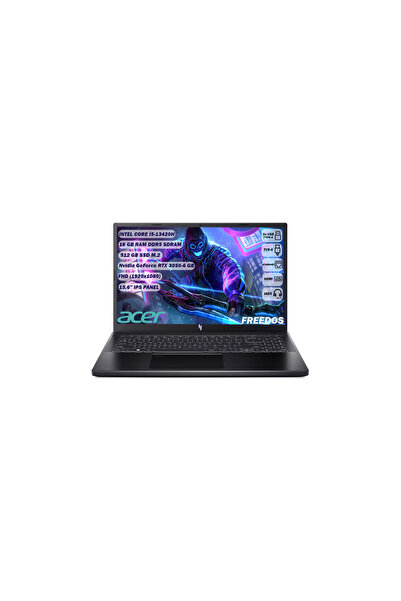 ACER Nitro V15 Anv15-51 I5 13420h 16gb 512gb Ssd Rtx3050-6gb Freedos 15.6'' Fhd Ips Nh.qncey.001 165