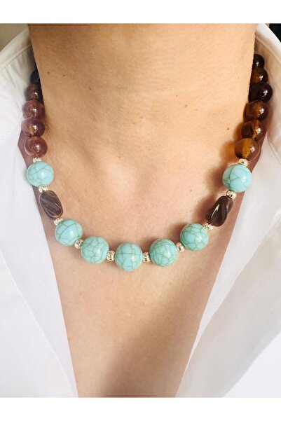 DEVİ fashion Boncuk Kolye 45 cm