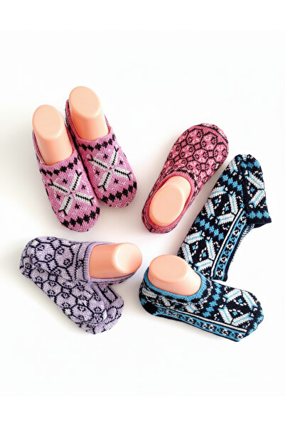 Çeyizcim Triko Örme 4 Adet Çeyizlik Bohçalık Türkmen Patik