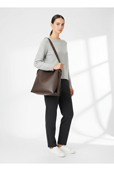 Mojeva Vaslo Large Size Women's Shoulder and Shoulder Bag with Adjustable Belt