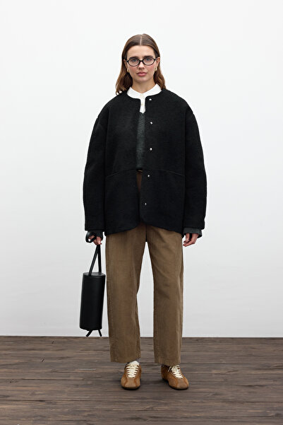 Manuka Palton negru de caju - cu buzunare