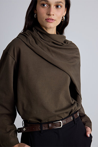 Manuka Kovový opasok Zimbali - hnedý