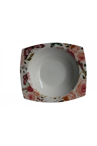 Panayır Home Dijital Desen Kare Salata Kasesi