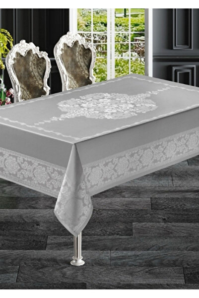 Sivalde جامبو خمر نمط الهموم القماش رمادي طاولة طعام القماش