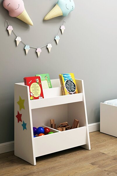 Genel Markalar Pikas Montessori Çok Amaçlı Kitaplık 30 Cm Beyaz Suntalam Klasik 60 Cm