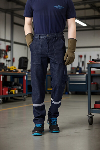 PayBuy بنطلون جينز شتوي للعمل للرجال 12 أونصة من قماش الدنيم بتصميم مريح من T...