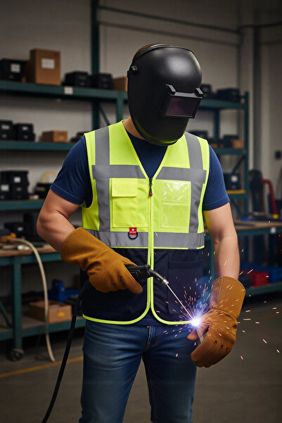 PayBuy سترة أمان للعمل نيون متعددة الجيوب Abisko تنفيذية عاكسة عالية الوضوح و...