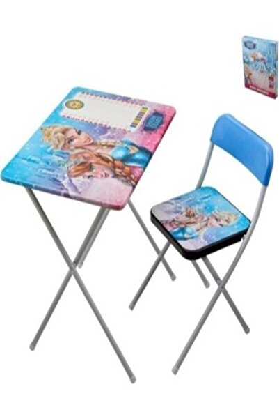BULDUK Karlar Ülkesi Elsa Katlanabilir Çocuk Masa Sandalye Takımı +3 Yaş Kız ...