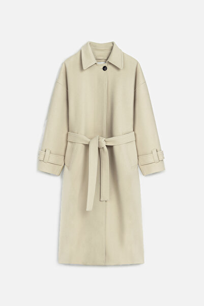Manuka Beige Andy Oversize Cashmere Coat