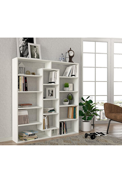 Dekorister Ample Kitaplık Beyaz