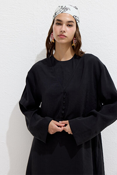 Manuka Guzik modalny Bluz czarny