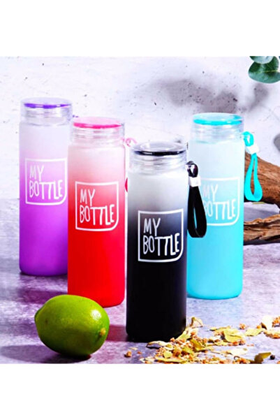 Dörtel Tedarik My Bottle Brand Glass Flask 420 ml - Color Options Available