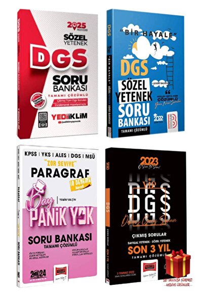 Yediiklim Yayınları 2025 Yediiklim DGS Sözel Soru Bankası+Benim Hocam Sözel S...