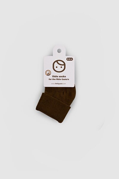 Little Gusto Organic Baby Socks Brown