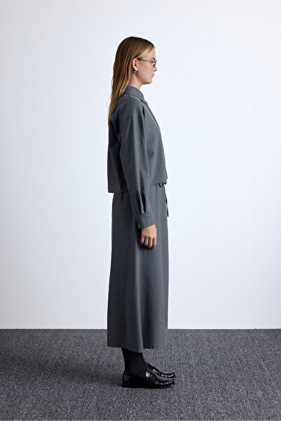 Manuka Šedá sukně - Nastavitelný pas