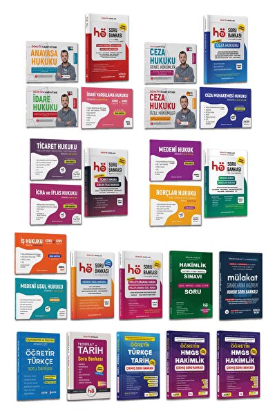 hukuk öğretir Adli Hakimlik Sınavı Kitap Seti