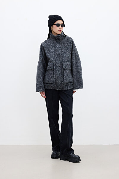 Manuka Anthracite Chelsea Bomber Coat